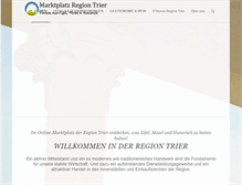 Tablet Screenshot of marktplatz-region-trier.de